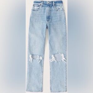Abercrombie & Fitch 90s Ultra High Rise Straight Jeans